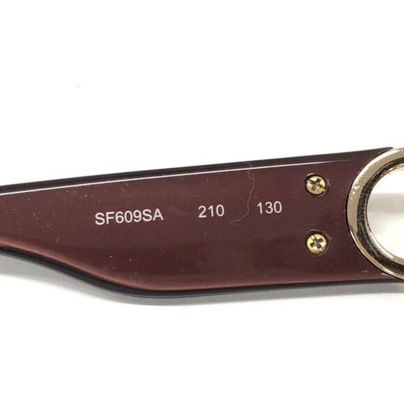 Salvatore Ferragamo | SF609SA Gancini Brown Gradient & Gold Sunglasses w/ Case - Picture 10 of 12